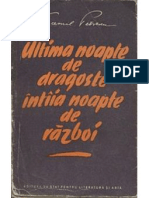 Ultima noapte de dragoste, intiia noapte de razboi - Camil Petrescu