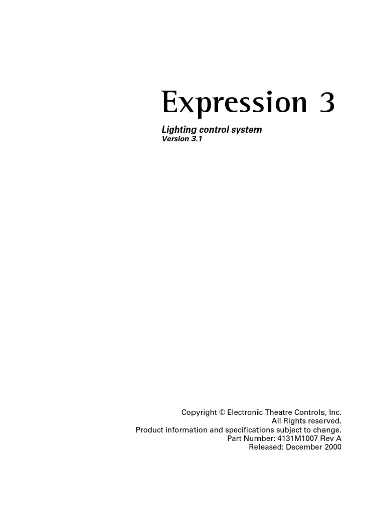 Etc Expression 3 Command Line Interface Computer Engineering