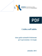Come Curare La Cefalea - Linee Guida Ministero Della Salute 2012