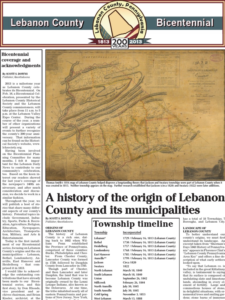 History of Lebanon County Origins | PDF | Lenape