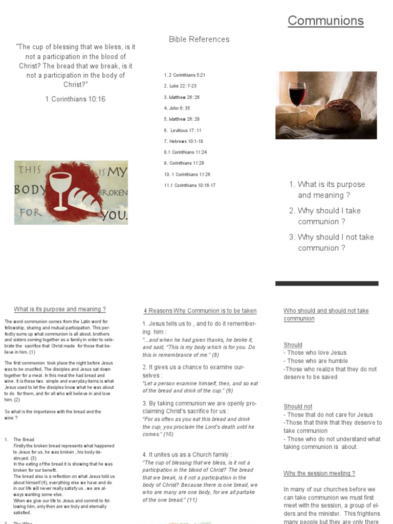 Communions Booklet | PDF | Eucharist | Jesus