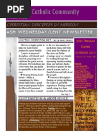 Download Ash Wednesday Newsletter 2013 by Carol-Campbell Stpatcc WebEditor SN124594635 doc pdf