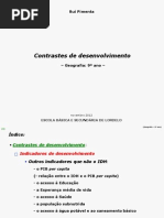 GEOGRAFIA 9º [CONTRASTES DESENVOLVIMENTO - INDICADORES] (RP)