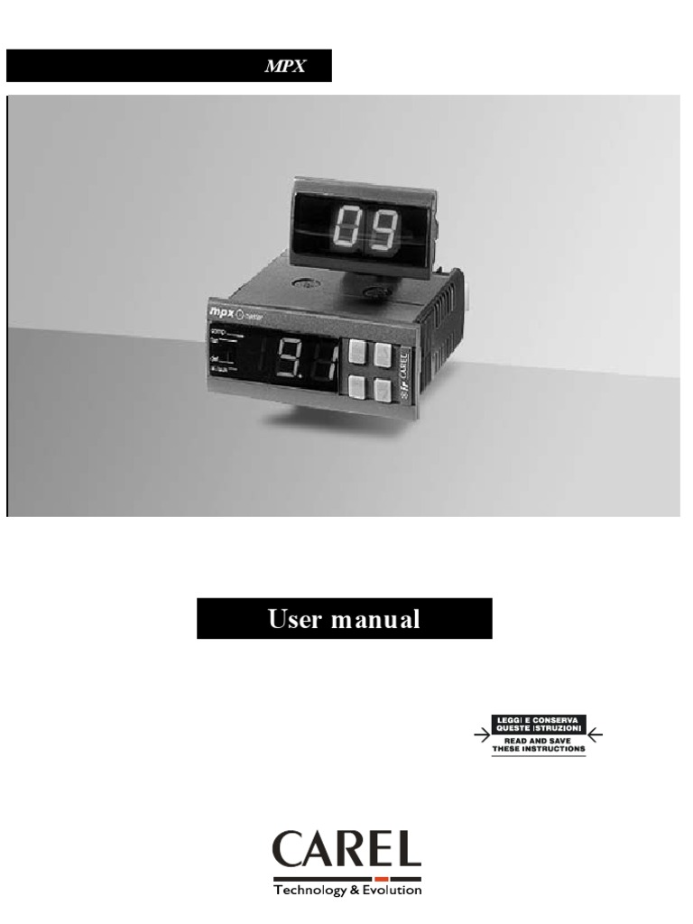 Carel MPX Master Parameter Programming) Remote Control
