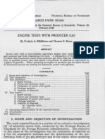 Engine Tests With Producer Gas