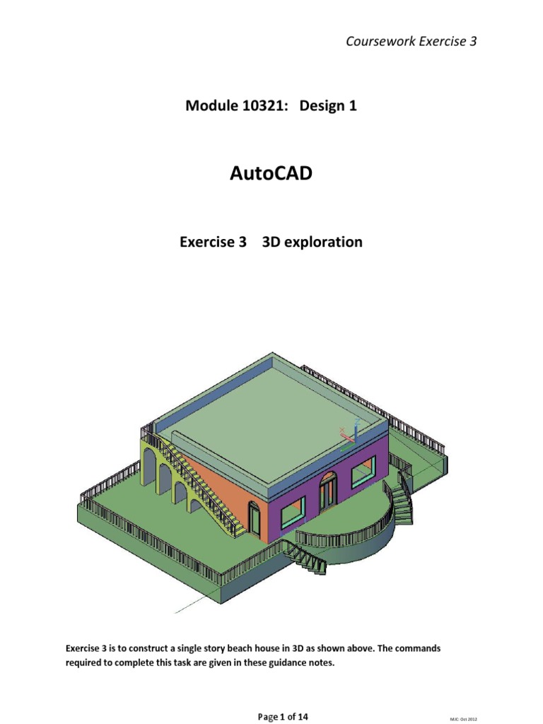 Autocad Coursework | PDF | Science & Mathematics
