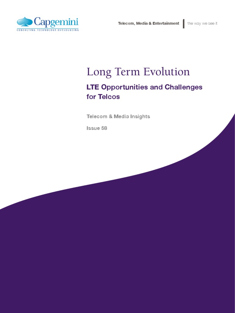 Long Term Evolution LTE Opportunities and Challenges For Telcos | PDF ...
