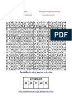 Contabiliza letras tabla símbolos