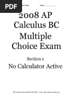 Download AP Calculus BC Released Exam 2008 Multiple-Choice Questions College Board by vingts SN124628057 doc pdf