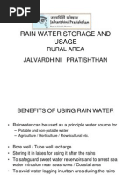 Rain water storage and usage