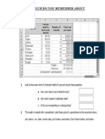 spreadsheet task