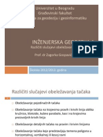 Inzenjerska Geodezija - Razliciti Slucajevi Obelezavanja Na Gradilistu