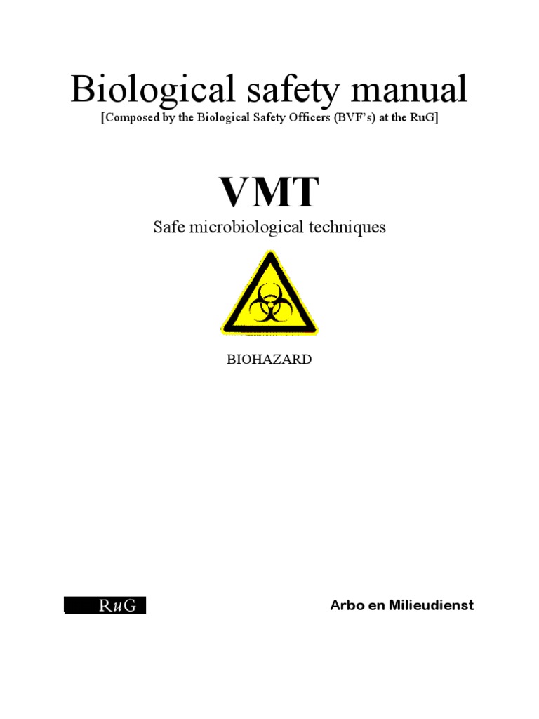 Biological Safety Manual for Labs | PDF | Sterilization (Microbiology ...