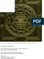 Sri Yantra Pranapratistha and Puja - Simplified Procedure