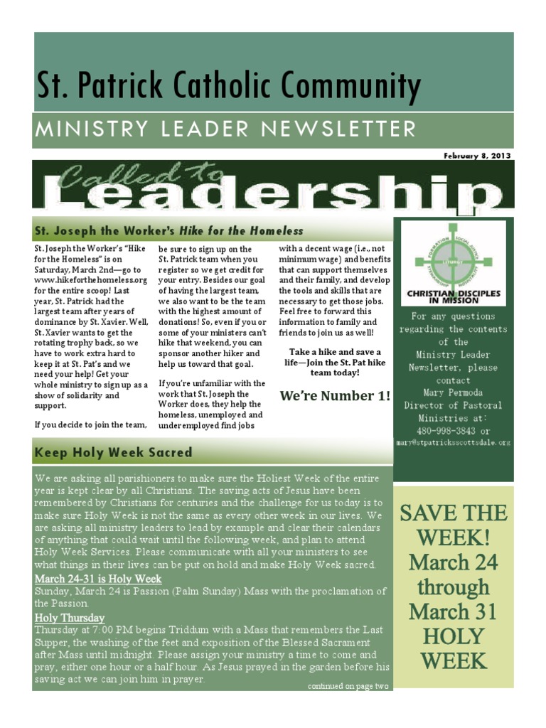 St. Joseph's Hike for the Homeless 2023 | PDF | Mass (Liturgy) | Easter