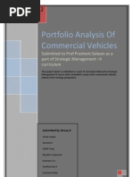 Portfolio Analysis Commercial Vehicles