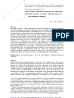 Motta, G - Aportes sobre los dispositivos católico-episcopales en contextos de recomposición hegemónica. La Iglesia Católica Argentina en la crisis y salida del régimen de convertibilidad (1999-2002)