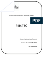 Printec / Proyecto Final de La Materia de Administración de Proyectos 2012-08
