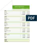 Holiday Budget.xlsx