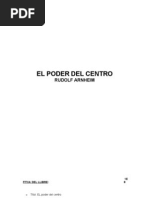 El Poder Del Centro - Arnheim Rudolf- 21 Pags