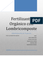 Fertilizante Orgánico con Lombricomposte / Proyecto Final de la materia de Administración de Proyectos 2012-08