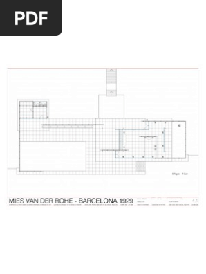 Plan of Barcelona Pavilion - Mies Van de Rohe | PDF | Foreign
