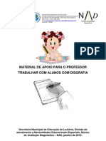 Material de Apoio para o Professor Trabalhar Com Alunos Com Disgrafia