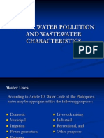 Water, Water Pollution and Wastewater Characteristics