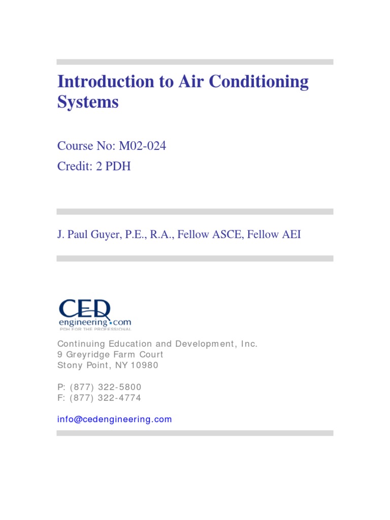 Intro To Air Conditioning