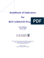 Handbook For Indicators Monitoring and Surviellance HIV AIDS