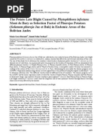 Download The Potato Late Blight Caused by  Phytophthora infestans  Mont de Bary as Selection Factor of Phurejas Potatoes Solanum phureja Juz et Buk in Endemic Areas of the Bolivian Andes by Jorge Luis Alonso G SN124743995 doc pdf