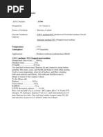 HI-MEDIA - ATCC Strains Information