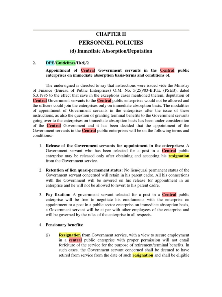 DPE Guidelines PDF Pension Retirement
