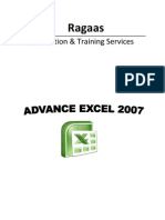 Advance Excel Workshop Notes
