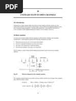 Unsteady Flow in Open Channels