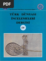 Türk Dünyası İncelemeleri Dergisi 4