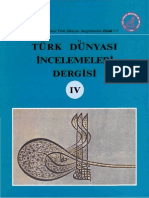 Türk Dünyası İncelemeleri Dergisi 4