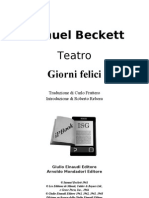 Beckett Samuel - Giorni Felici 