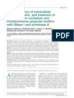 Characterization of extracellular polymeric matrix, and treatment of Fusobacterium nucleatum and Porphyromonas gingivalis biofilms with DNase I and proteinase K