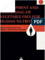 Development and Processing of Vegetable Oils for Human Nutrition
