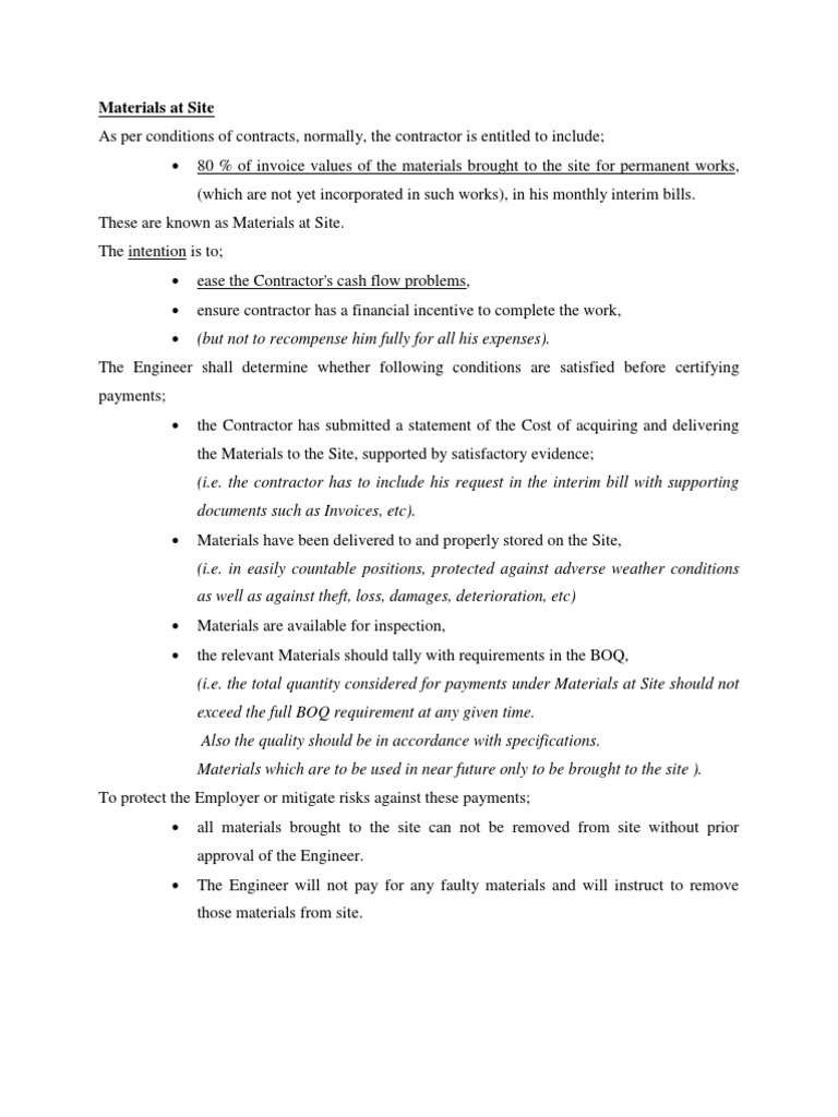 Material at Site | PDF