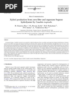 Xylitol Production From Corn Fiber and Sugarcane Bagasse