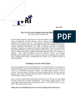 The Use of Lean Six Sigma in The Oil Industry: M.A. Sally Ulman, President, VRI