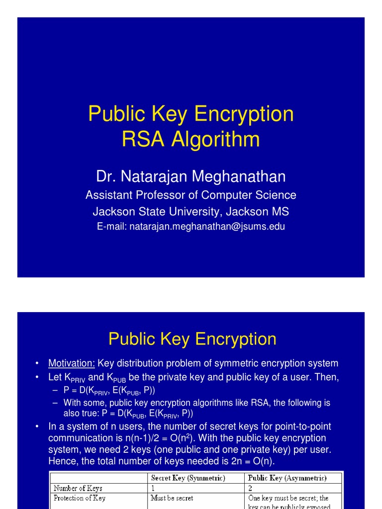 Module Public Key Encryption RSA | Key (Cryptography) | Cryptography