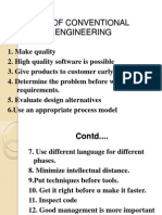 Principle of Conventional Software Engineering