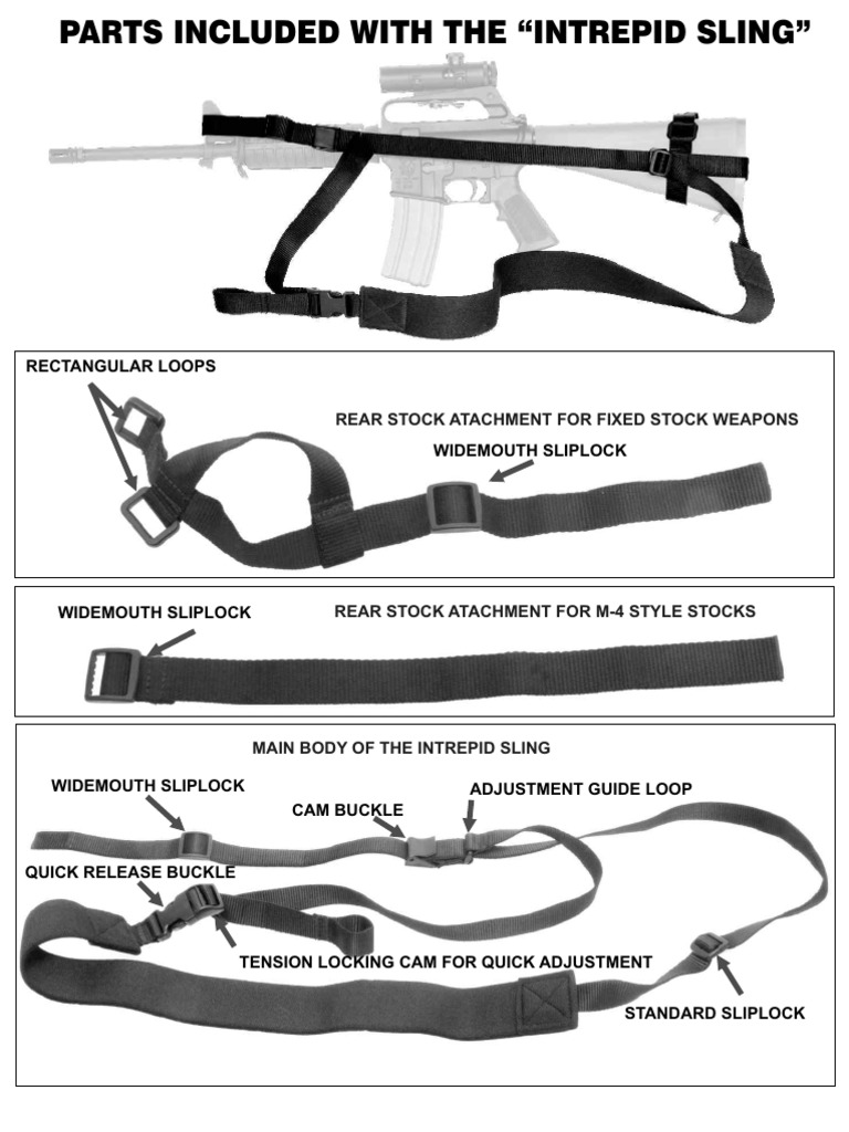 Intrepid Sling Installation Guide | PDF | Rifle | Weapon Design