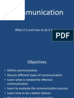 Communication: What It Is and How To Do It Better