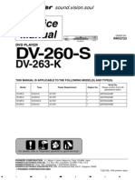 DV-260-S DVD Player Service Manual Sections