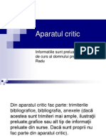 Aparatul Critic - PP