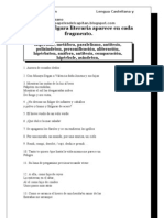 Señala qué figura literaria aparece en cada fragmento